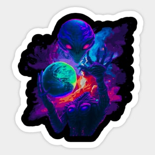 Aliens Exist Sticker